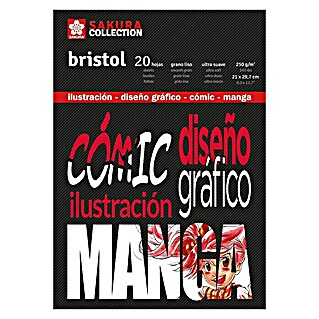 Talens Sakura Bloc para esbozos Bristol (DIN A4, Número de hojas: 20 ud.)