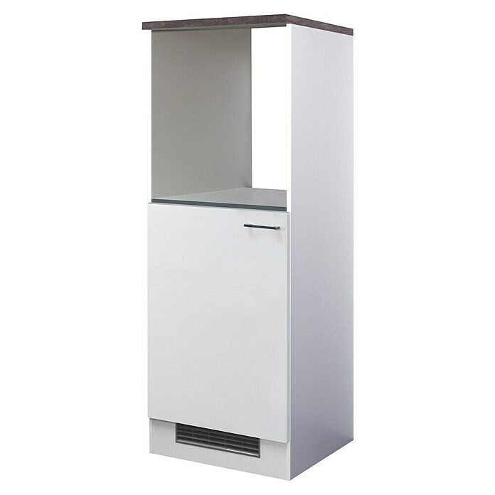 Flex-Well Lucca Demi-Geräteumbauschrank (B x T x H: 60 x 57 x 168,5 cm, Weiß) | BAUHAUS
