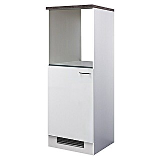Flex-Well Lucca Demi-Geräteumbauschrank (B x T x H: 60 x 57 x 168,5 cm, Weiß)