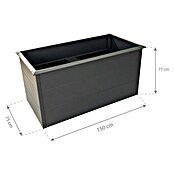 Westmann Hochbeet Primus L (75 x 150 x 77 cm, Stahl, Anthrazit) | BAUHAUS