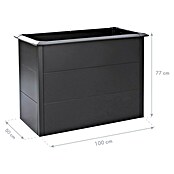 Westmann Hochbeet Primus M (50 x 100 x 77 cm, Metall, Anthrazit) | BAUHAUS
