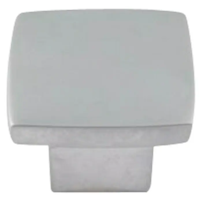 Nesu Pomo para muebles 28717 - Acero, Cromado mate - Pomo cuadrado para armario con acabado de níquel cepillado. Este tirador es ideal para muebles modernos y armarios de cocina.