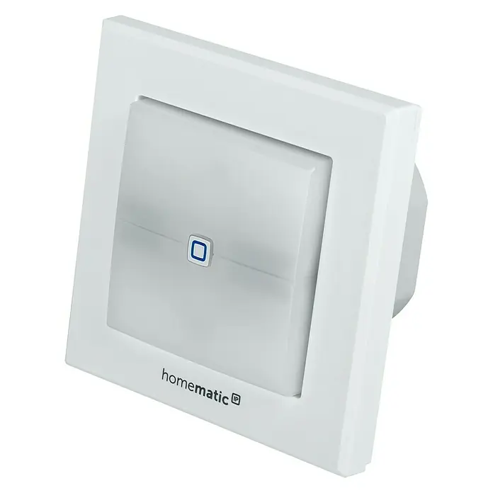 Homematic IP Funkschalter HmIP-BSL - 52 x 86 x 86 mm, Grau, 230 V - Homematic IP Wandschalter: Intelligente Steuerung für Ihr Zuhause, ermöglicht einfache Bedienung von Lichtern und Geräten per Knopfdruck.