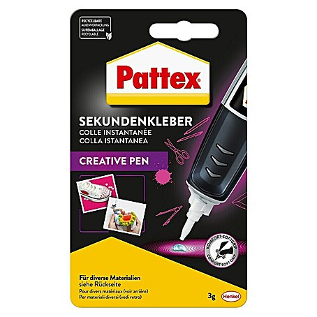 Pattex Sekundenkleber Creative Pen (3 g, Flüssig, Tube)