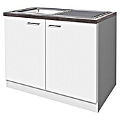 Flex-Well Lucca Spülenunterschrank (B x T x H: 100 x 60 x 85 cm, Weiß) | BAUHAUS