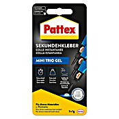 Pattex Sekundenkleber Ultra Gel Mini Trio (3 x 1 g, Gelartig, Lösemittelfrei)