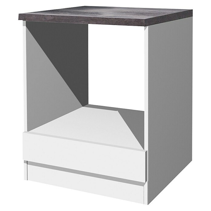 Flex-Well Lucca Herd-Umbauschrank (B x T x H: 60 x 60 x 85 cm, Weiß) | BAUHAUS