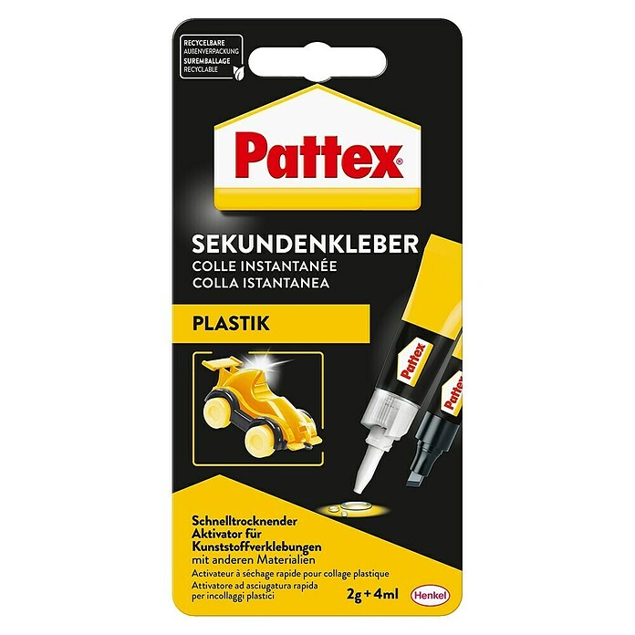 Pattex Sekundenkleber Plastix (2-tlg.)