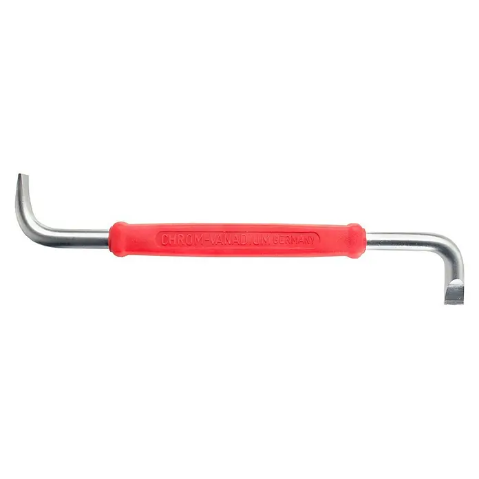 Connex Destornillador COXT411110 - SL 1 x 5,5 mm, Longitud de la hoja: 125 mm - Extractor de gancho doble con mango rojo, fabricado en acero cromo-vanadio, ideal para trabajos de taller.