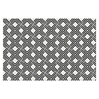 Alfombra Living geométrica (Negro, 180 x 120 cm)