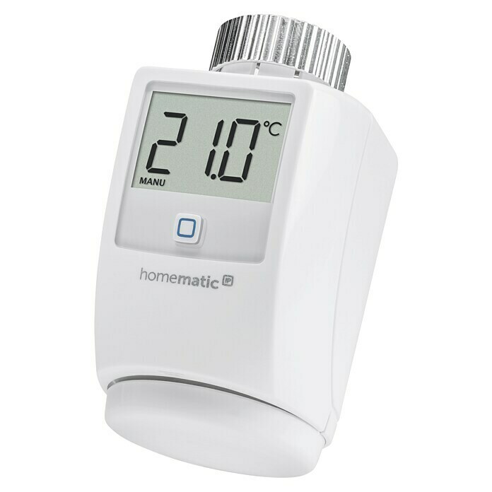 Homematic IP Heizkörper-Thermostat HmIP-eTRV-2Ventilanschluss: M30 x 1,5 mm, Batteriebetrieben Left Side View