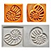 Sello con relieve Ammonite 