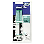 Ceys Adhesivo de resina epoxi de 2 componentes Araldite cristal (24 ml, Incolora / Transparente, No contiene disolventes)
