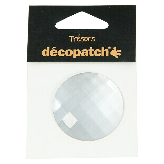 Décopatch Pieza decorativa Trésors Round blanco (4,5 x 2 cm)