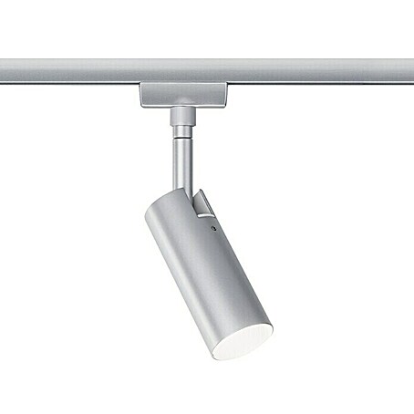 Paulmann URail LED-Spot Tubo (5 W, L x B x H: 10,5 x 4,2 x 19,6 cm, Chrom-matt, Warmweiß)