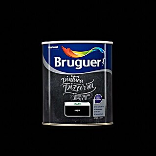 Bruguer Esmalte de pizarra Acrylic (Negro, 750 ml, Mate, Base al agua)