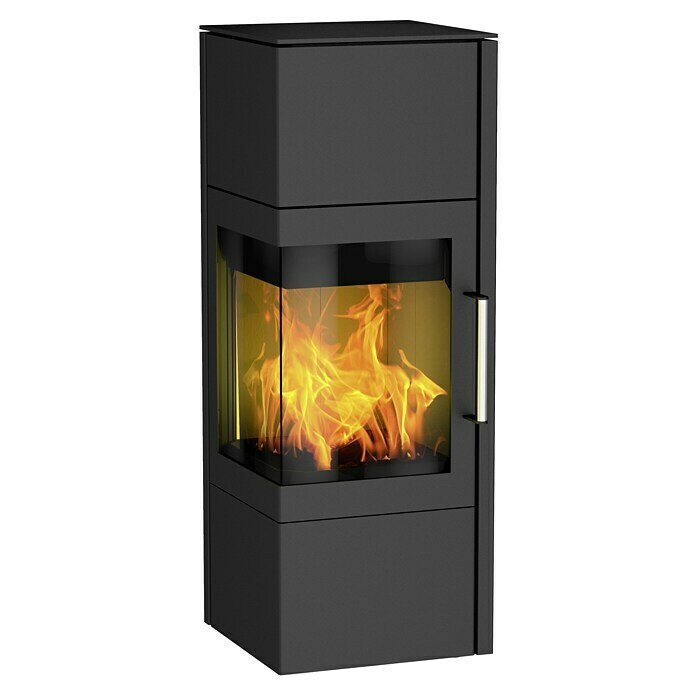 Fireplace Kaminofen Royal Stahl (6 kW, Raumheizvermögen: 108 m³, Schwarz)