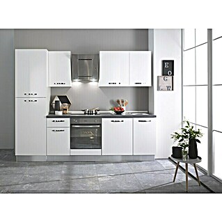 Marinelli Cucine Vormontierte Küchenzeile Laura (Breite: 270 cm, Weiß, Mit Elektrogeräten)