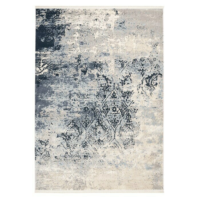 Kayoom Kurzflorteppich (Blau/Grau, 230 x 160 cm)