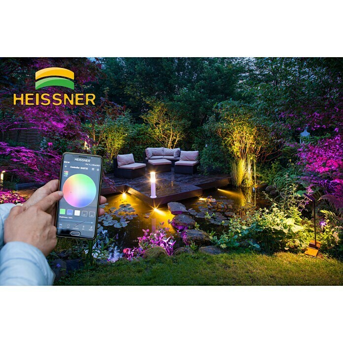 Heissner LED-Spot (3 W, RGB, Schwarz)