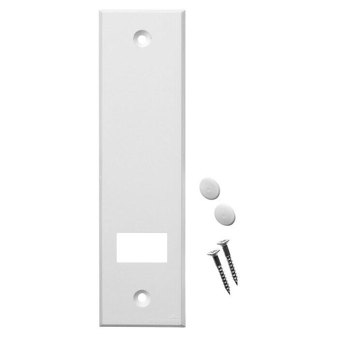 Schellenberg Abdeckplatte (Weiß, Lochabstand: 160 mm, Gurtbreite: 23 mm)