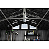Keter Gerätehaus Stronghold 10x8 (Außenmaß inkl. Dachüberstand (B x T): 304 x 243 cm, Kunststoff, Grau) | BAUHAUS