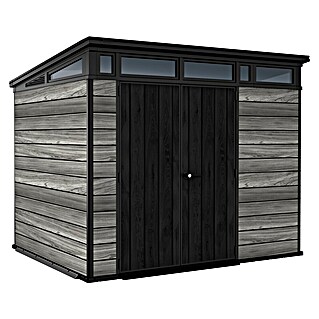 Keter Caseta para jardín Signature Strom Grey 97 (Medidas ext. (An x Pr): 279 x 218 cm, Plástico, Gris tormenta)
