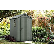 Keter Gerätehaus Darwin 4x6 (Außenmaß inkl. Dachüberstand (B x T): 125,8 x 184,5 cm, Kunststoff, Grün) | BAUHAUS