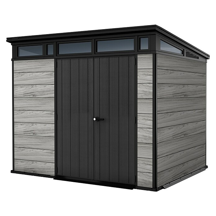 Keter Caseta para jardín Signature Storm Grey 97 (Medidas ext. (An x Pr): 279 x 218 cm, Plástico, Gris tormenta) | BAUHAUS