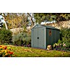 Keter Gartenhaus Darwin 6x8 (Außenmaß inkl. Dachüberstand (B x T): 190 x 244 cm, Kunststoff, Grün, 4,5 m²) | BAUHAUS