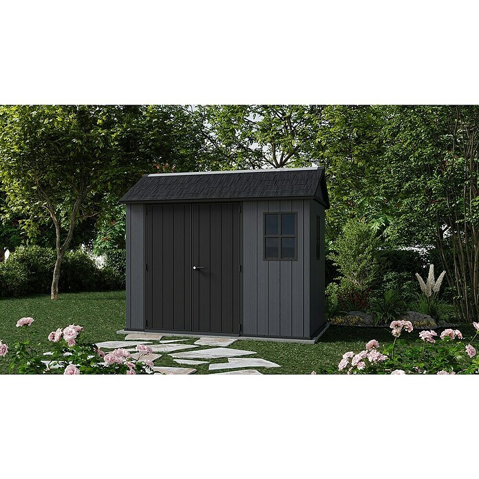 Keter Caseta para jardín Newton Plus 759 (Medidas ext. (An x Pr): 230 x 287 cm, Plástico, Gris) | BAUHAUS