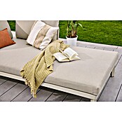 Sunfun Solo Chaise lounge (L x An x Al: 194 x 114,5 x 66 cm, Gris claro, Aluminio) | BAUHAUS