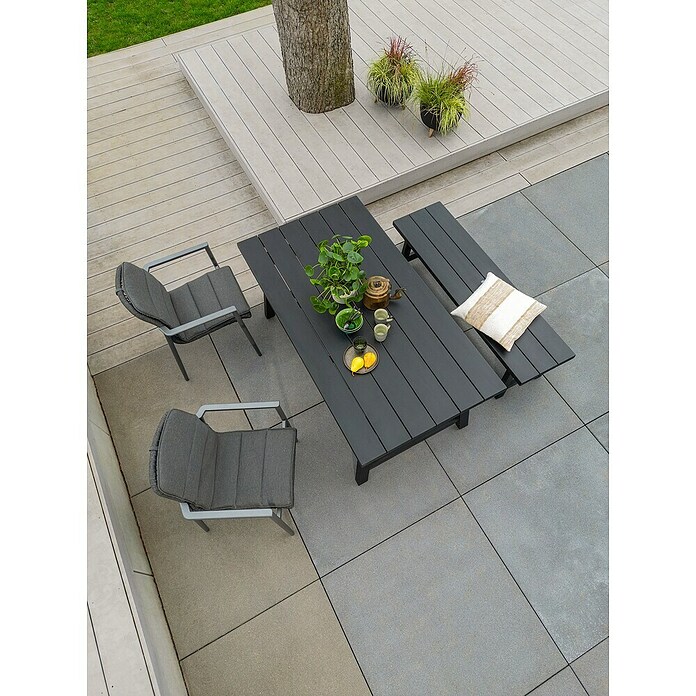 Sunfun Melina Gartentisch (L x B x H: 170 x 90 x 75 cm, Akazienholz, Rechteckig, Black Washed) | BAUHAUS