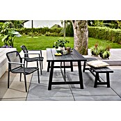 Sunfun Melina Gartentisch (L x B x H: 170 x 90 x 75 cm, Akazienholz, Rechteckig, Black Washed) | BAUHAUS