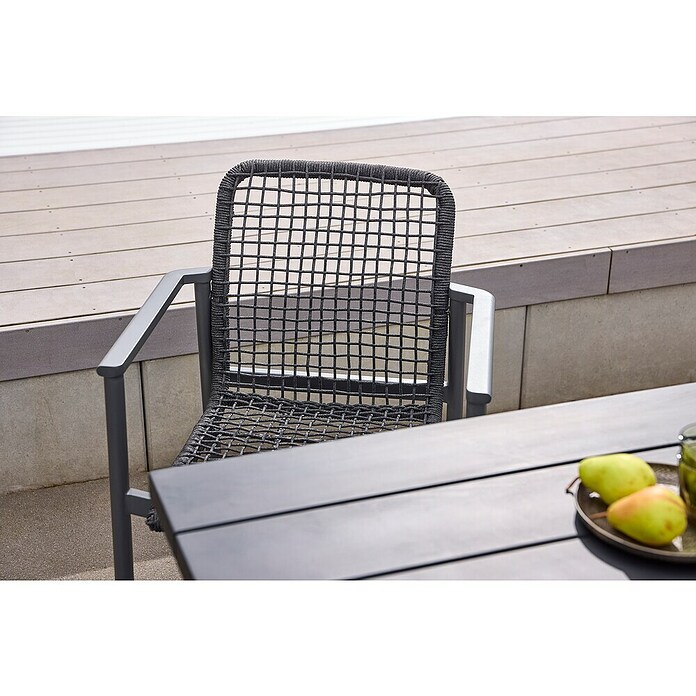 Sunfun Melina Gartentisch (L x B x H: 170 x 90 x 75 cm, Akazienholz, Rechteckig, Black Washed) | BAUHAUS