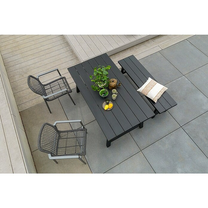 Sunfun Melina Gartentisch (L x B x H: 170 x 90 x 75 cm, Akazienholz, Rechteckig, Black Washed) | BAUHAUS
