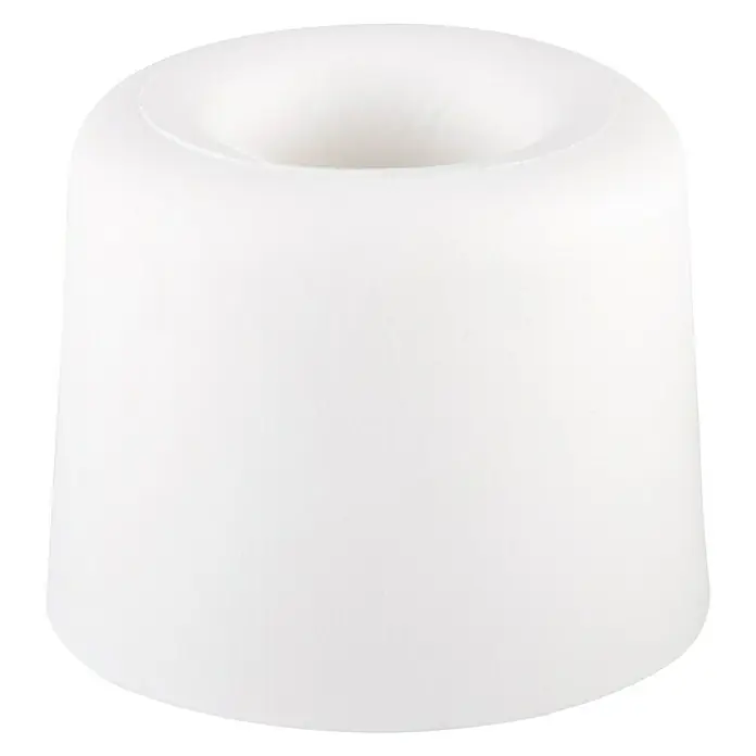 Türstopper 29x25 mm schraubbar - Ø x H: 25 x 29 mm, Weiß - Weißer Türstopper aus Gummi mit rundem Hohlraum. Schützt Wände vor Beschädigungen durch Türklinken.