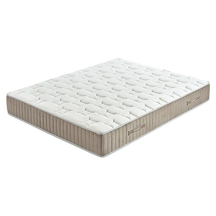 Unique Estructura de cama y colchón Toronto (L x An: 190 x 105 cm, Gris, Núcleo de muelles, Colchón a 2 caras/Antiácaros/Transpirable) | BAUHAUS
