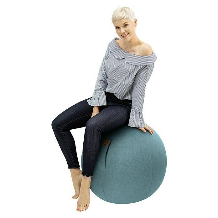 Sitting Ball Gymnastikball FeltAquarius, Durchmesser: 65 cm, Material Bezug: 100 % Polyester Use Shot