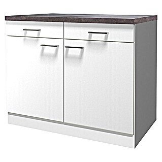 Flex-Well Lucca Unterschrank (B x T x H: 100 x 60 x 85 cm, Weiß)