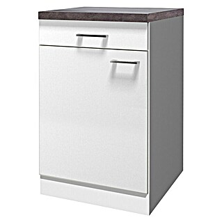 Flex-Well Lucca Küchen-Unterschrank (B x T x H: 50 x 60 x 85 cm, Weiß)