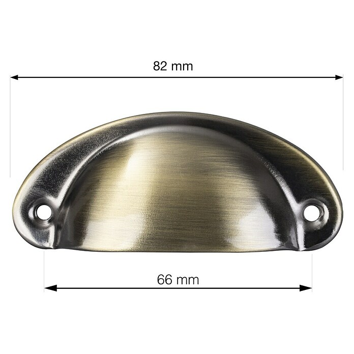 Walteco Ručka za namještaj Skive  (Razmak provrta: 66 mm, Ostalo, Bronca) | BAUHAUS