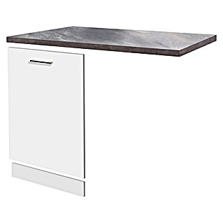 Flex-Well Lucca Geschirrspülerfront (B x T x H: 110 x 60 x 85 cm, Weiß)