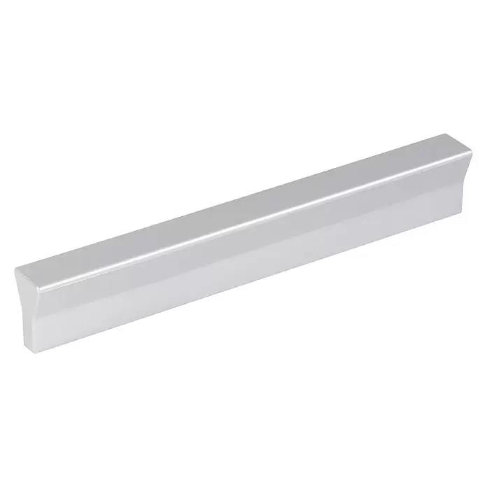 Walteco Möbelgriff - Lochabstand: 96 mm, Kunststoff, Silber - Lange silberne rechteckige Stangengriff.