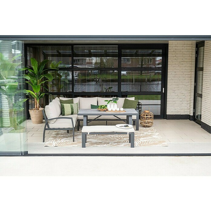 Garden Impressions Loungeset Vasano (Keramisch glas, Slate grey) | BAUHAUS