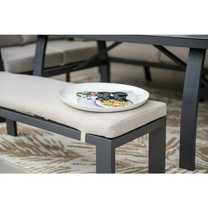Garden Impressions Loungeset Vasano (Keramisch glas, Slate grey) | BAUHAUS