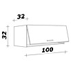 Flex-Well Samoa Hängeschrank Samoa (B x T x H: 100 x 32 x 32 cm, Braun) | BAUHAUS