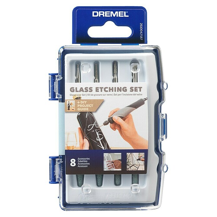 Dremel Komplet za obdelavo stekla 682  (8 -del., Premer stebla svedra: 3,2 mm) | 2551 - Zubehör Multifunktion/Modellbau | BCDA - Zubeh Bohrm/Bohrhämmer/Akkumasch | BCD - Maschinenzubehör | BC - Maschinenzubehör | B - Werkz/Masch/Maschzubeh/Auto | BAUHAUS