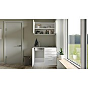 Flex-Well Lucca Miniküche (Breite: 100 cm, Weiß, Mit Elektrogeräten) | BAUHAUS