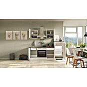 Flex-Well Lucca Küchenzeile Typ 1 (Breite: 220 cm, Höhe: 200 cm, Weiß, Mit Elektrogeräten) | BAUHAUS